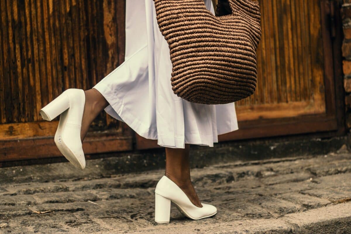 chaussures blanches femme