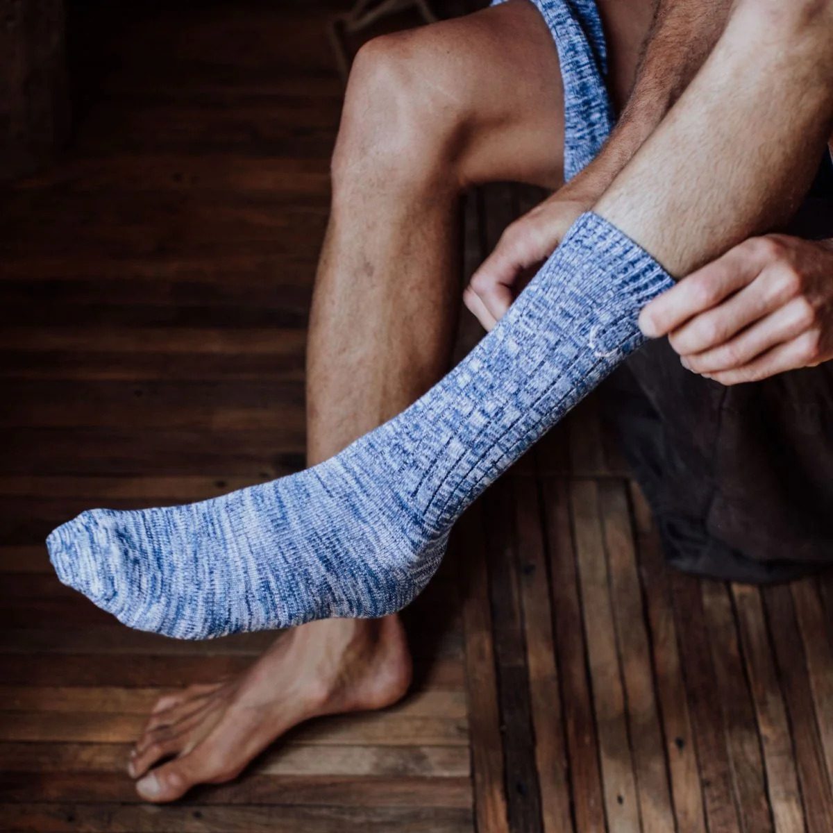 Chaussettes en coton bio Bluebuck
