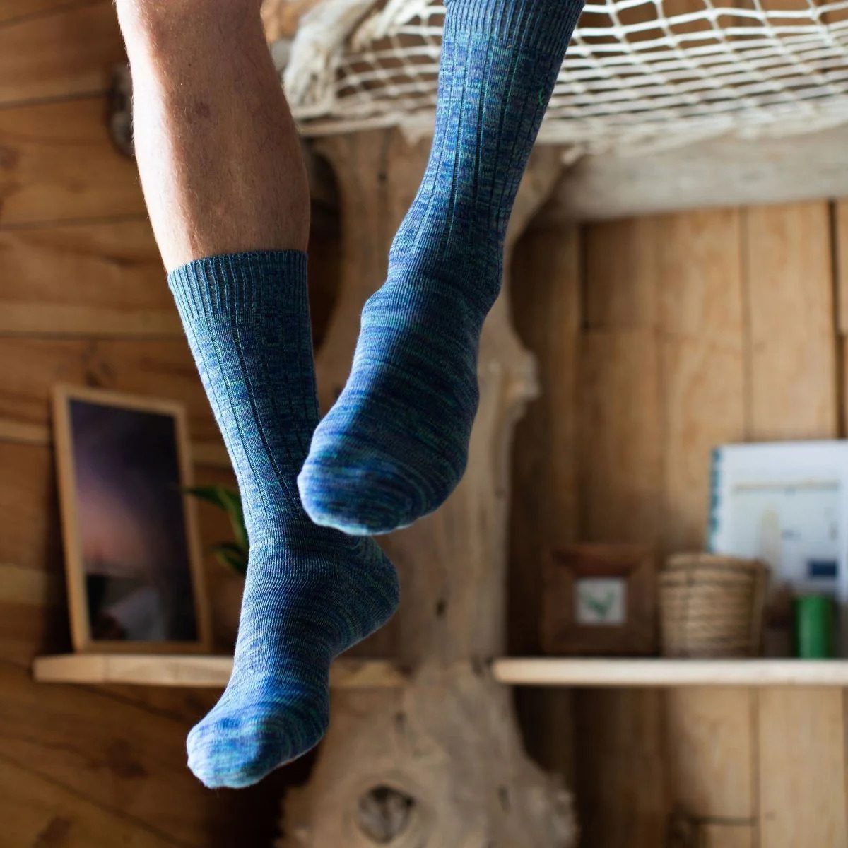 Chaussettes en coton bio Bluebuck